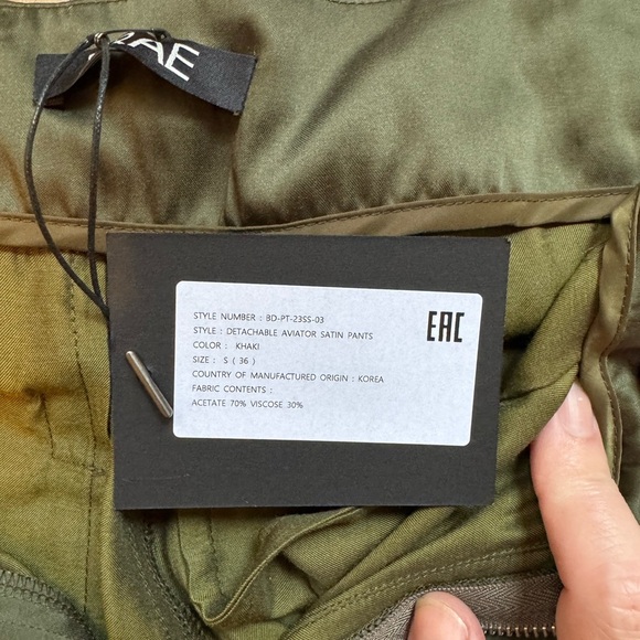 NWT Drae Khaki Aviator Trousers - Picture 3 of 9